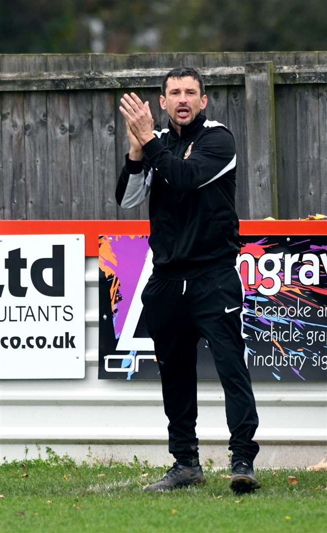 Action from Wisbech Town Reserves v Farcet United.