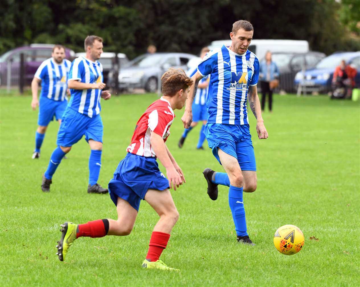 Action from Sutton Bridge v Oundle Town Reserves.
