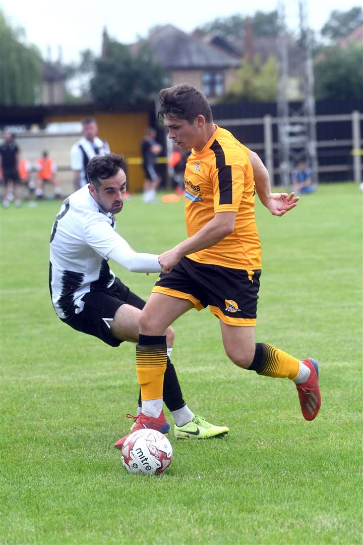 Jack Friend on the ball