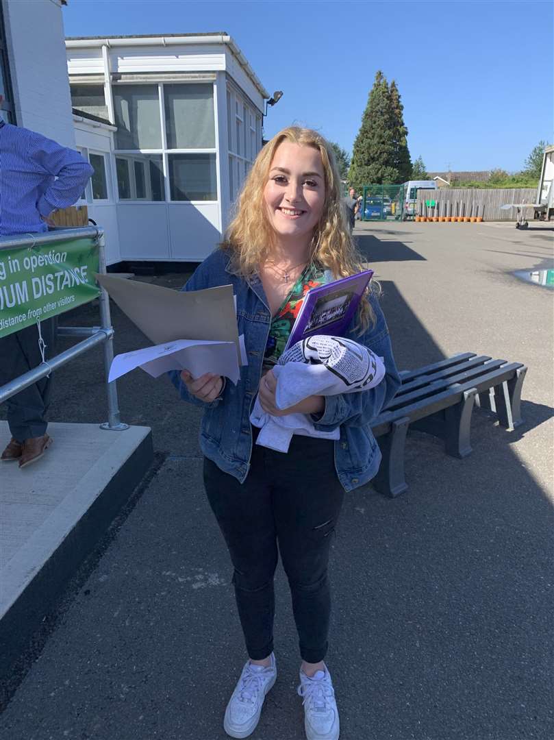 University Academy Long Sutton GCSE results day: Emily Braginton described this year as a 'coronacoaster' but was amazed with her results