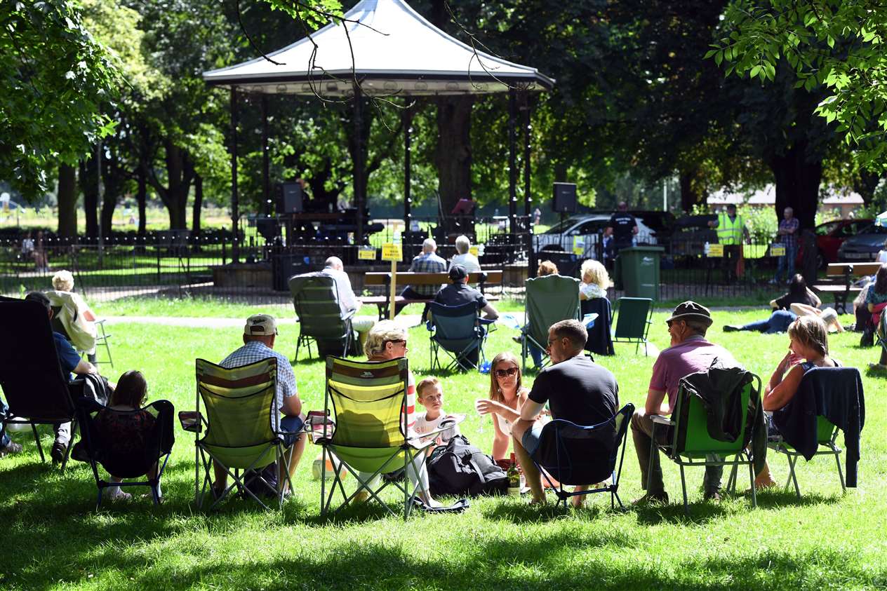 First live music of the year at Wisbech Bandstand. (39274600)
