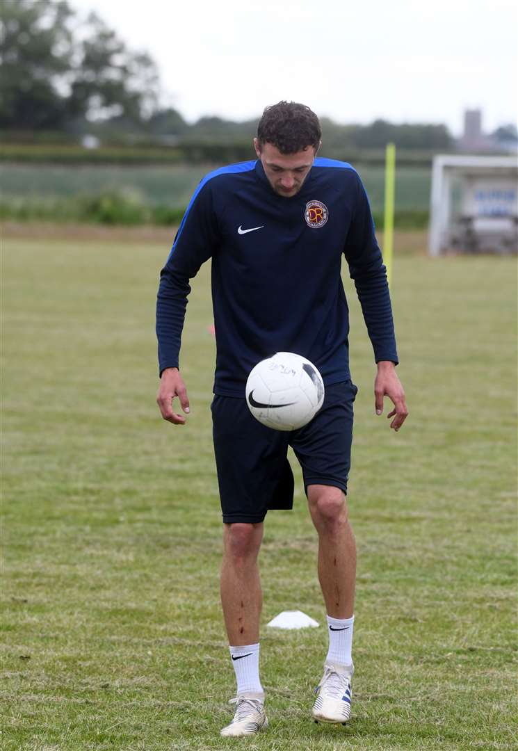 Sam Murphy pre-season training at Wisbech FC. (36040571)