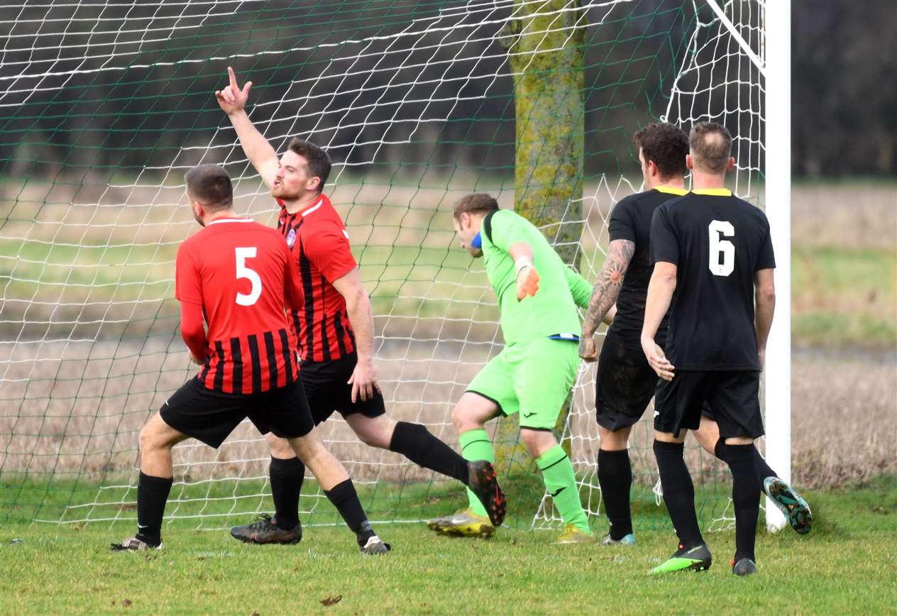 Wimblington score the game's first goal.