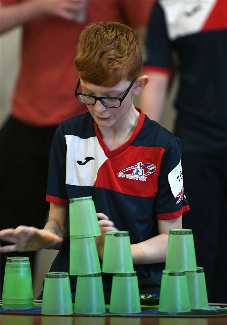 UK Sport Stacking Championships at Neale Wade..Finley Newell... (30540378)
