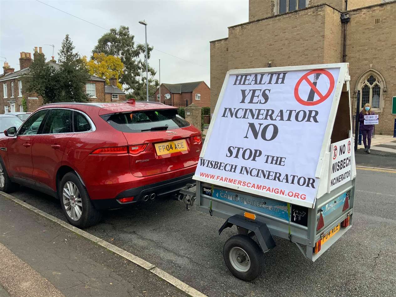 Protestors have been outside venues where MVV Environment Ltd have been holding their consultation exhibitions. Photo: Kim Taylor. (42530213)