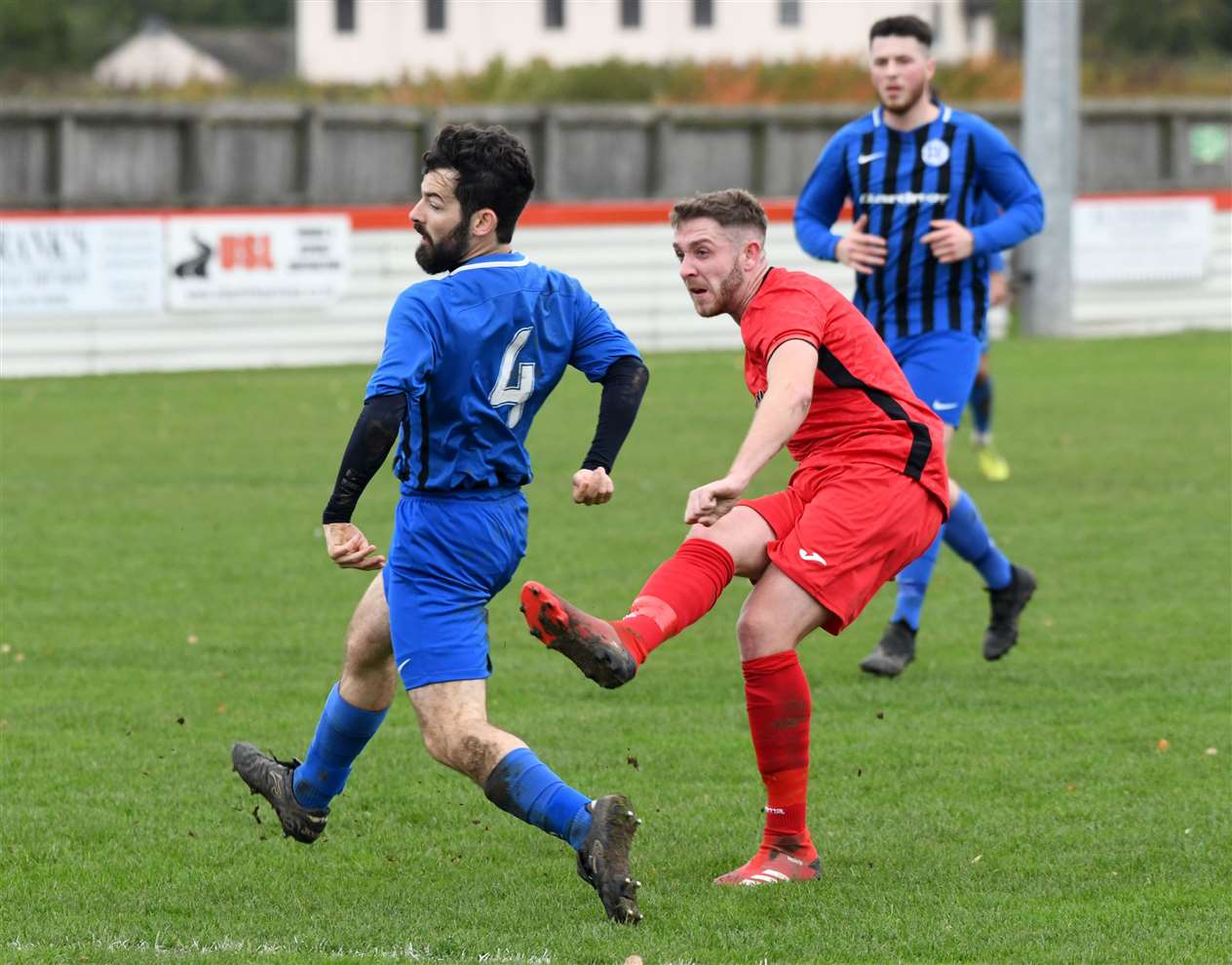 Action from Wisbech Town Reserves v Farcet United.