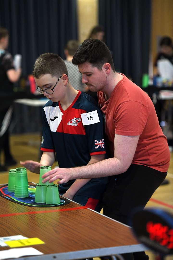 UK Sport Stacking Championships at Neale Wade..Billy Willmoth and Lee Norton... (30540373)