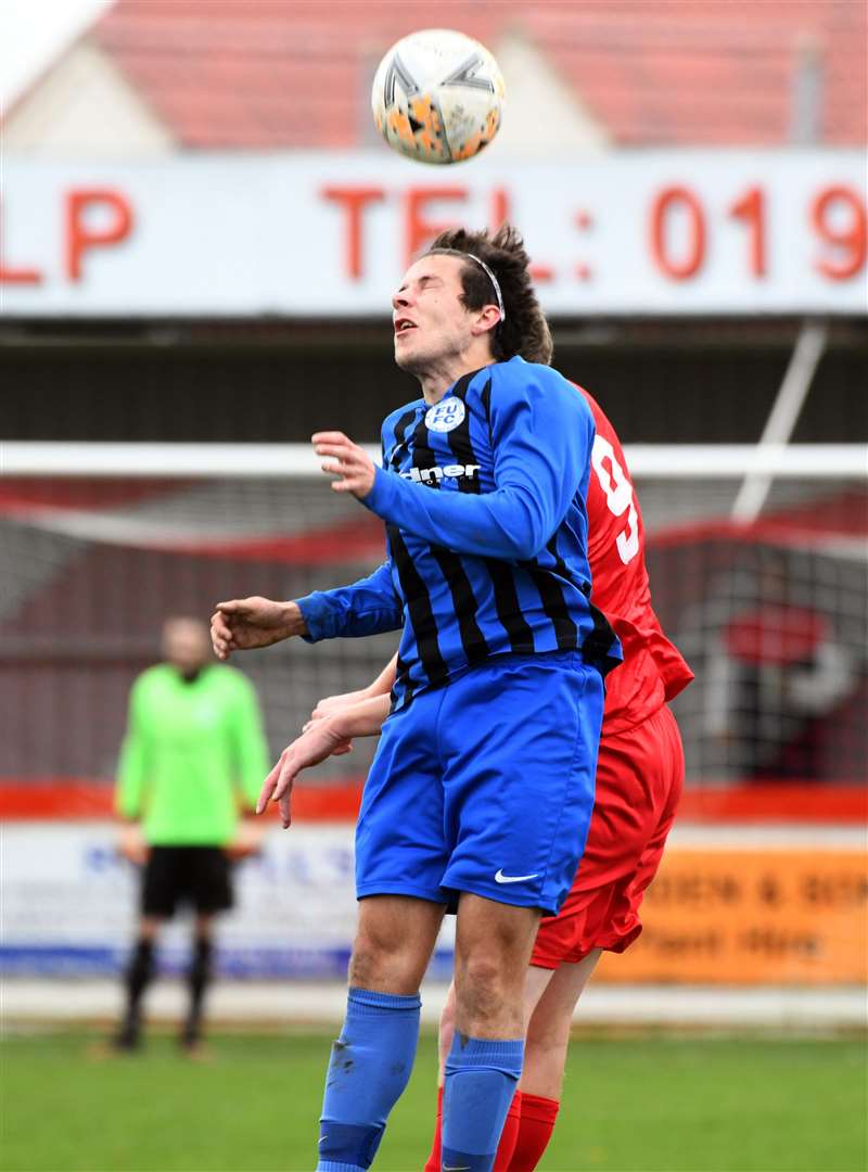 Action from Wisbech Town Reserves v Farcet United.
