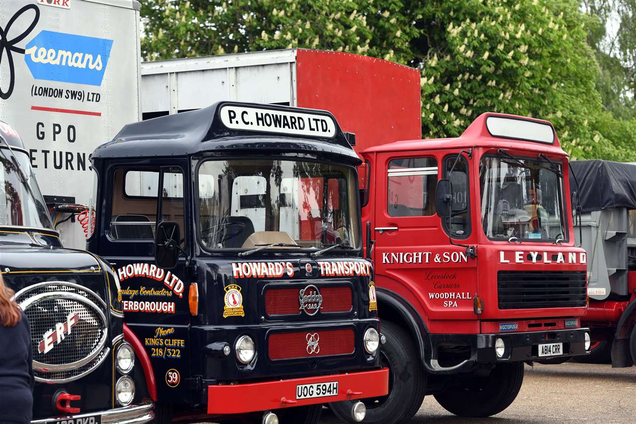 Vintage lorries taking part in the Flatlands road run from Wisbech - Peterborough - Wisbech. (47466090)