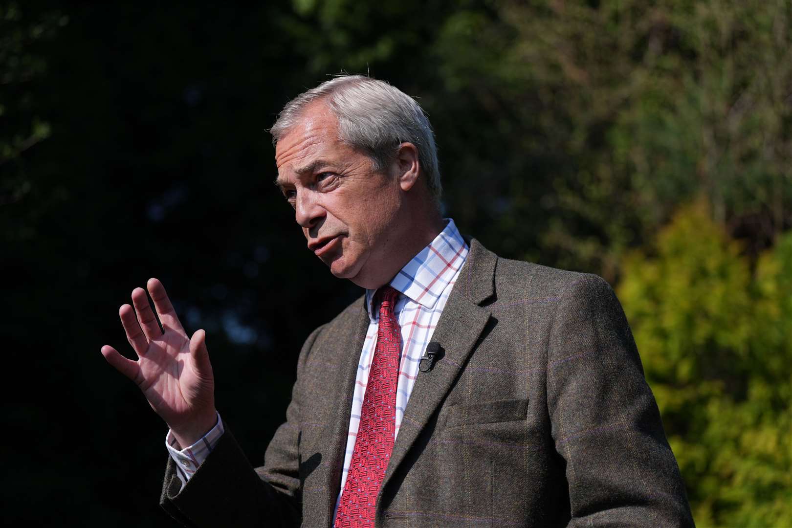 The Scottish First Minister defended his decision not to invite Nigel Farage’s Reform UK to his summit (Jacob King/PA)