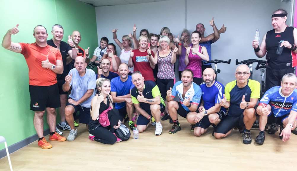Fundraisers at the George Campbell Leisure Centre in March.