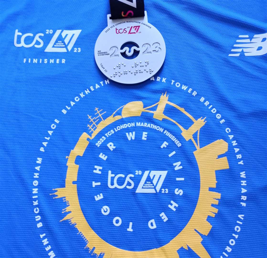 The medal Gerry received