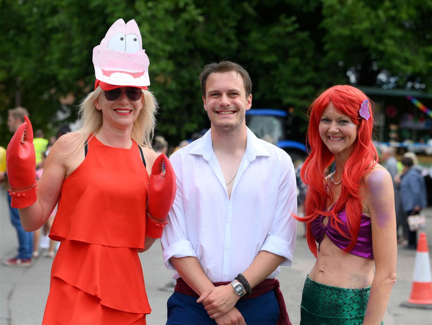 There was a Little Mermaid float