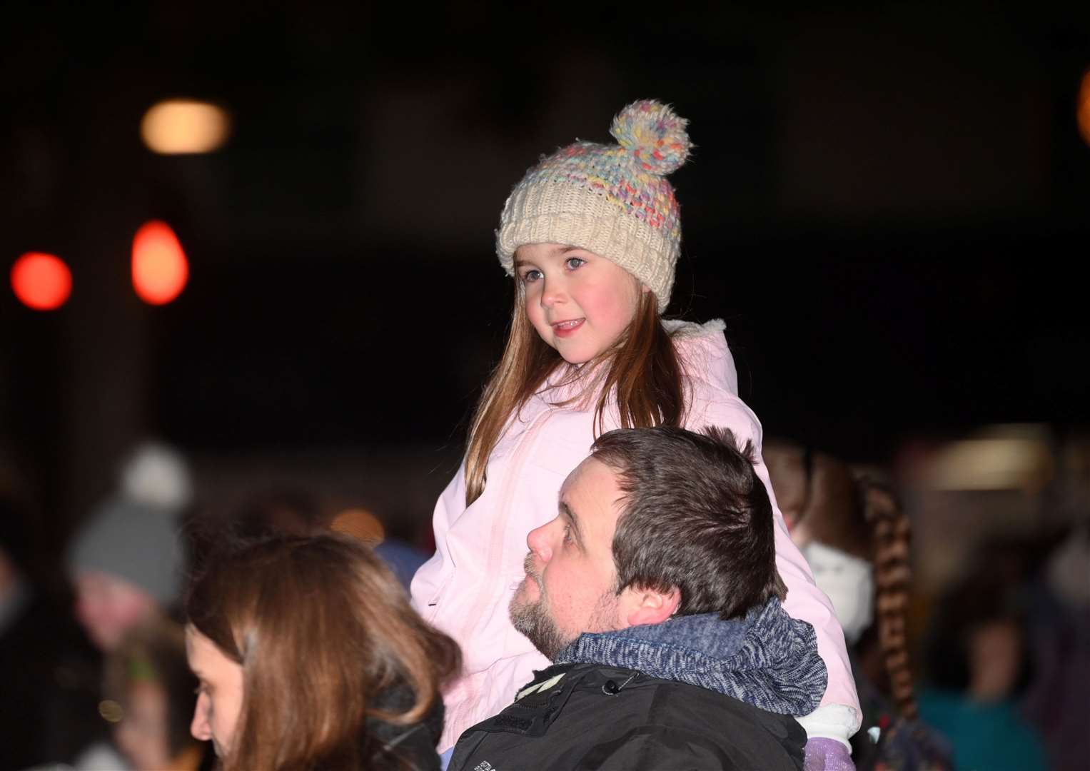 March Christmas lights switch on