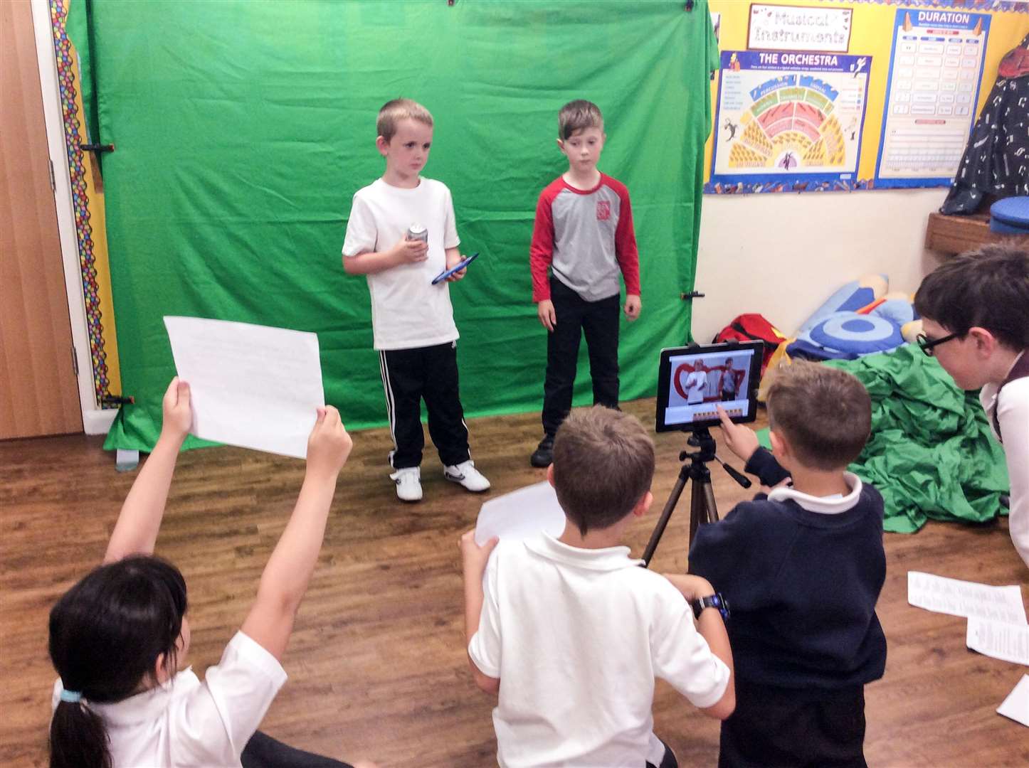 Children from Tydd St Mary school worked with Big Sky Arts to create a short film, which they then watched at a 'red carpet' premiere at the Luxe Cinema in Wisbech. (3297387)