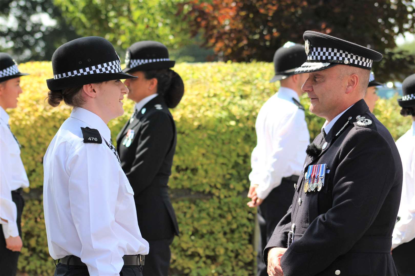 Waitress, firefighter, and special needs teacher were among the former jobs of the force’s newest police officers who passed out on Friday. (58323792)