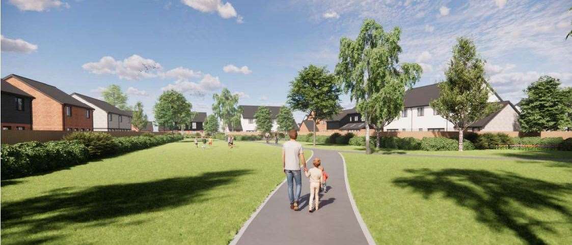 One of the images which has accompanied the application to develop the former Butterfly Park at Long Sutton