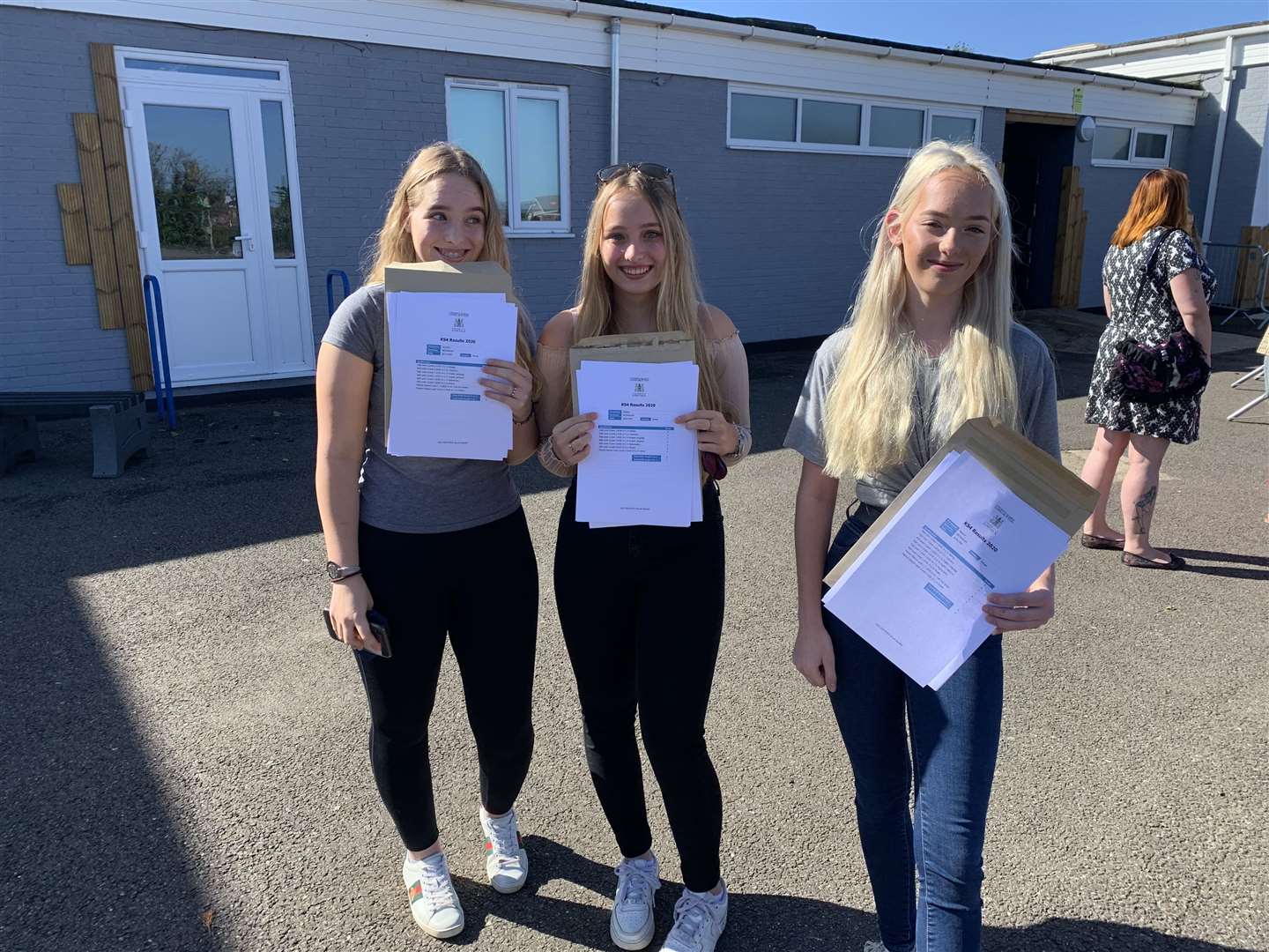 University Academy Long Sutton GCSE results day: triplets Georgina, Philippa and Eleanor Beckenham are off to Spalding Grammar School.