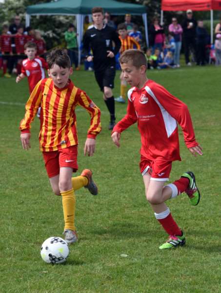 Action from March Rangers Youth Football Tournament'March Rangers v Tydd st Mary un 9 ANL-160522-214917009