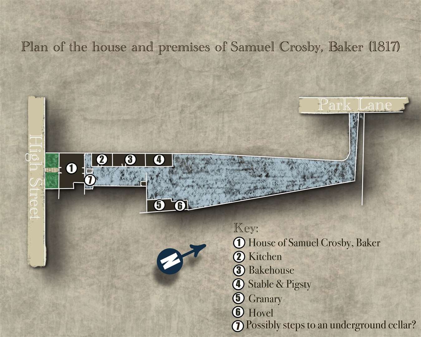 Could this have been the site of Dick Turpin's home in Long Sutton? Illustration by Stuart Henderson.