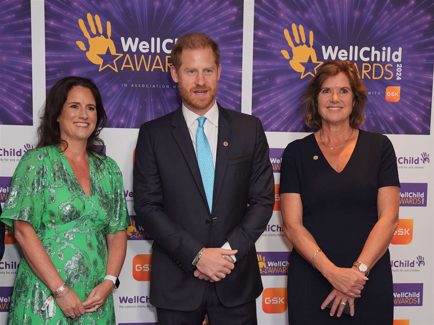 Harry, patron of WellChild, at the annual WellChild awards in London on Monday (Yui Mok/PA)