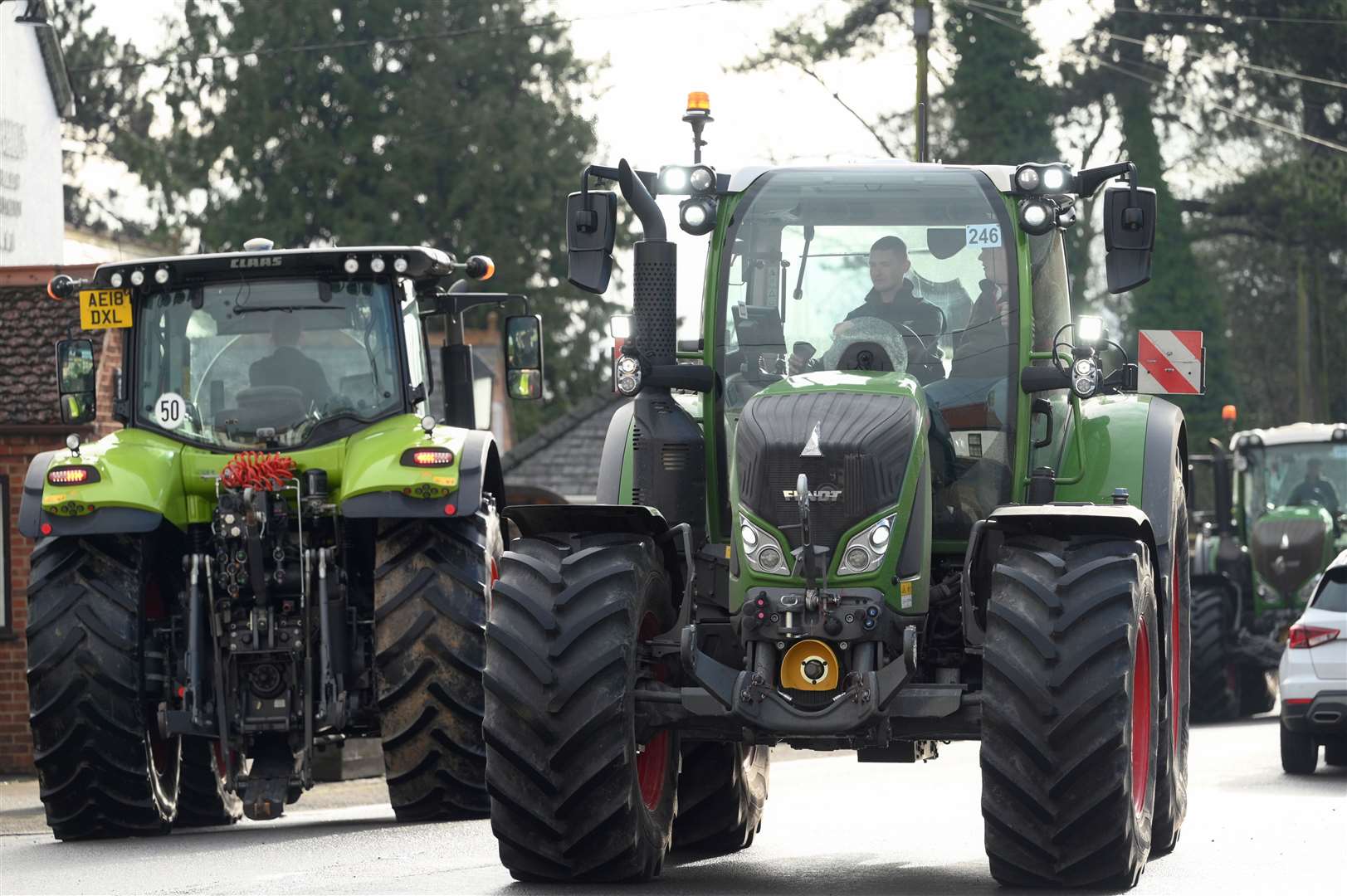 Charity valentines tractor run