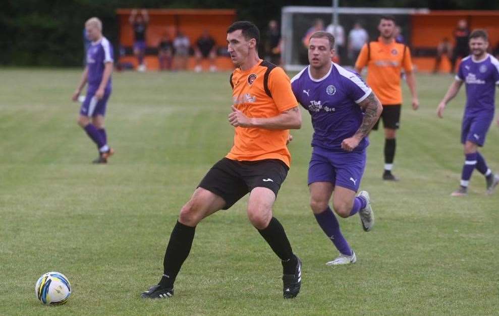 Action from Leverington Sports against Stanground Sports