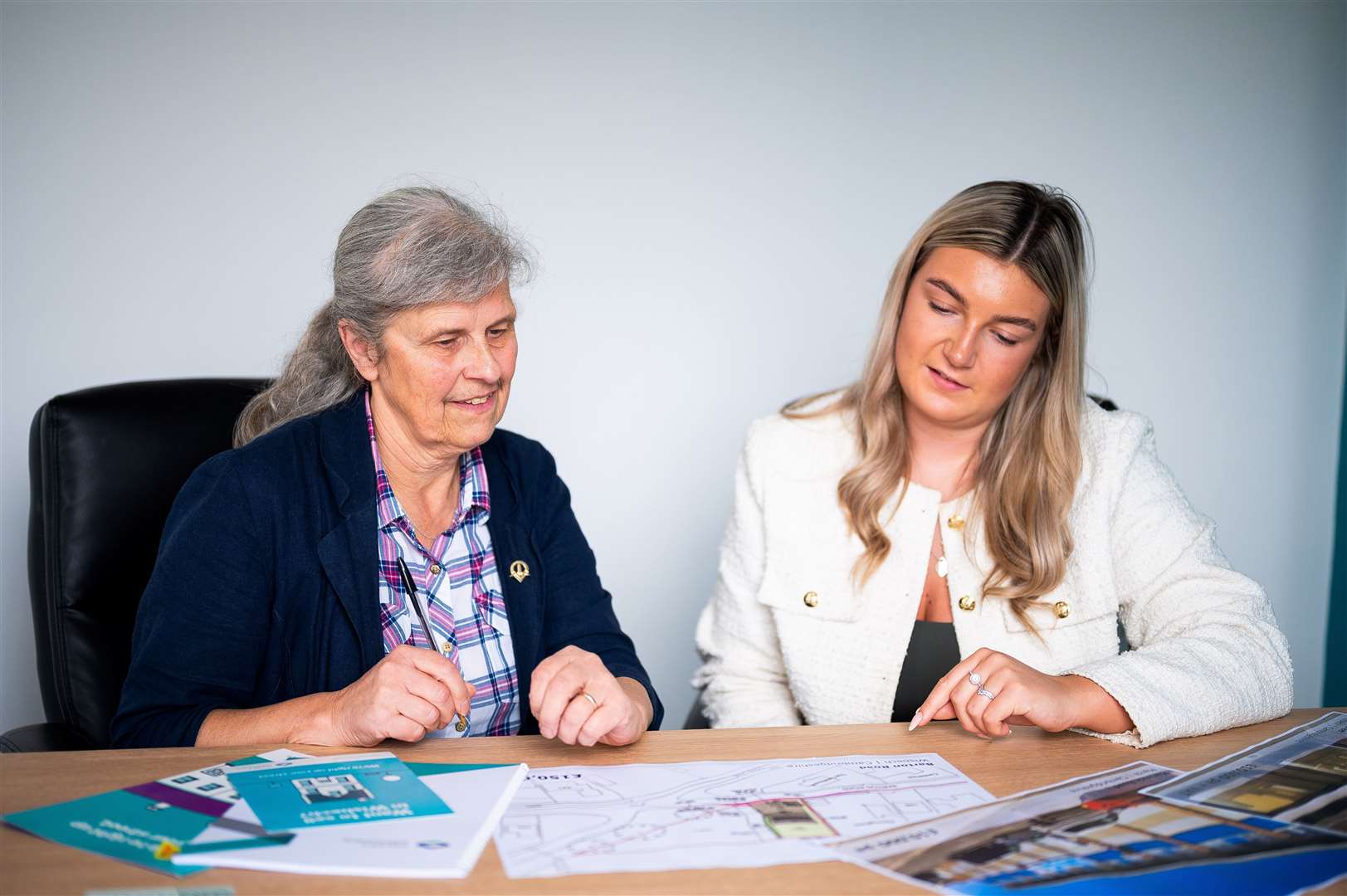 Ruby Goodchild with Maxey Grounds' partner Shirley Pollard. Picture: Barking Dog Media/Ian Burt
