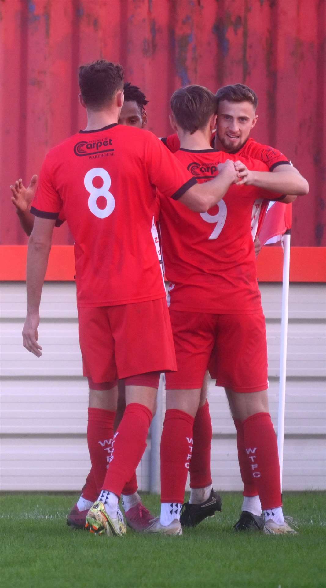 Wisbech v Tividale first round of the FA Vase Rob Conyard making 2 - 2