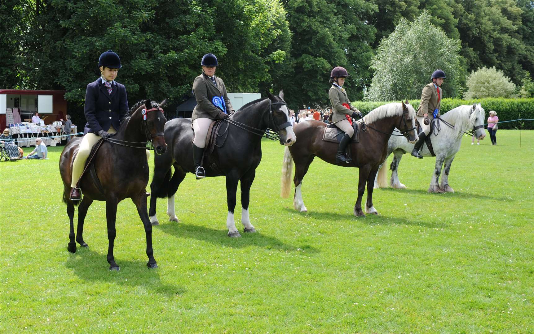Riders take part in the Long Sutton Horse and Pony Show