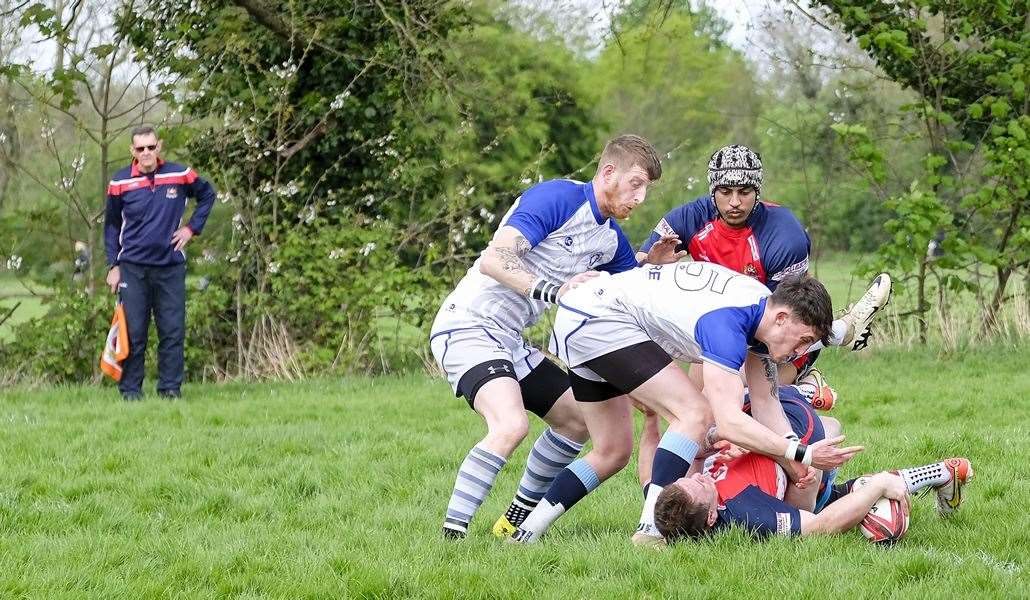 James Napier got the ball down for his try. Picture: Andy Titmuss