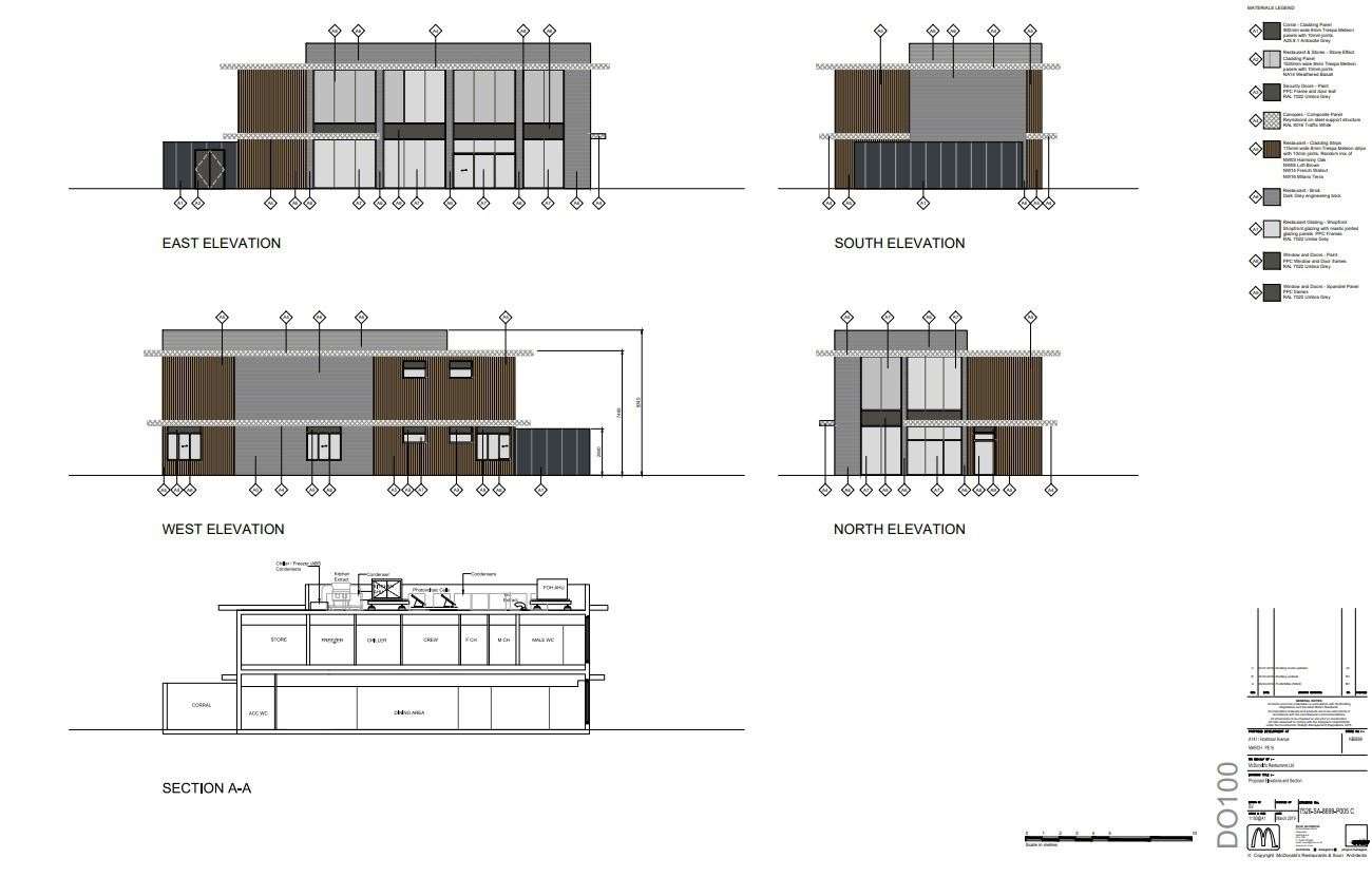 How the new McDonald's might have been built.