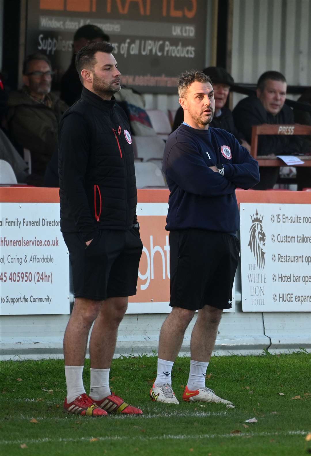 Wisbech managerial duo Danny Brooks and Leon Mettam
