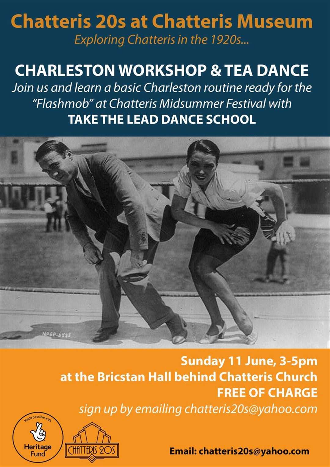 An afternoon tea in Chatteris will include a workshop offering people the chance to learn the fun and energetic Charleston.