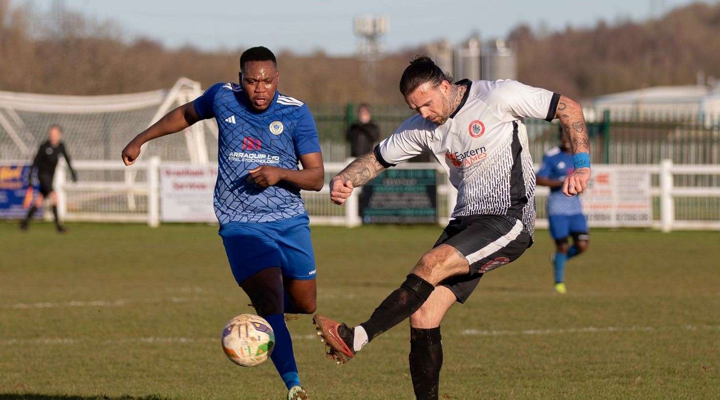 Wisbech Town in action at Harrowby United last Saturday. Picture: Steve Nesbitt