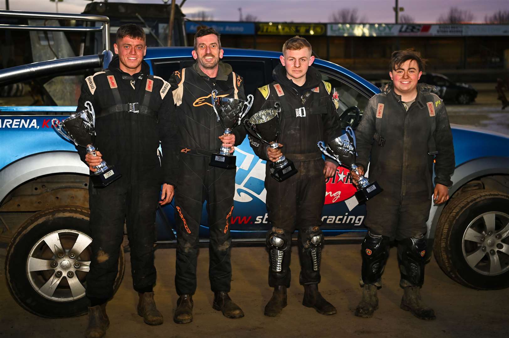 Callum Gill, Russell Gill, Lennie Murkin and Harvey Webb (Image: Jim Harrod) (62283100)