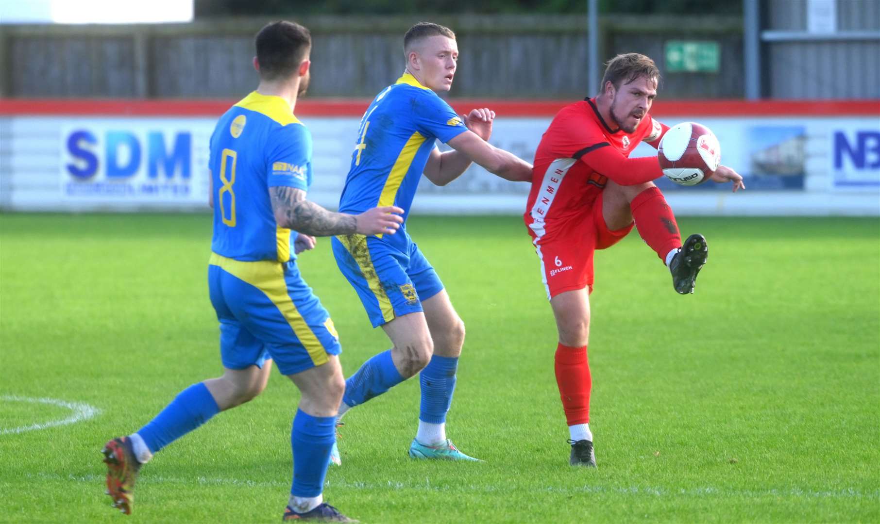 Wisbech v Tividale first round of the FA Vase Aaron Hart