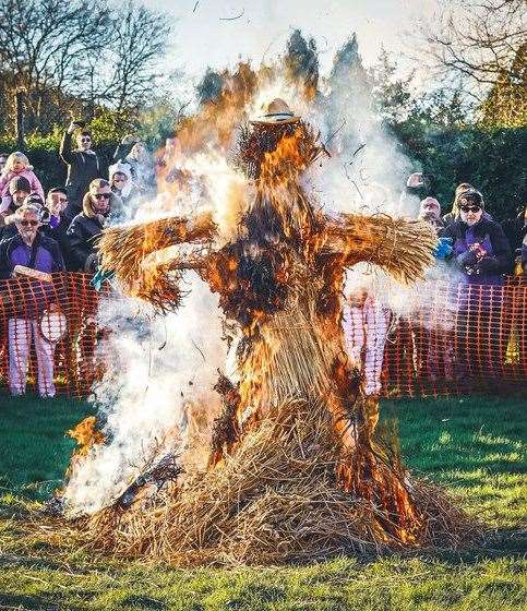 The Bear Burning takes place on Sunday at the Decoy Lakes. Picture: Whittlesey Straw Bear Festival