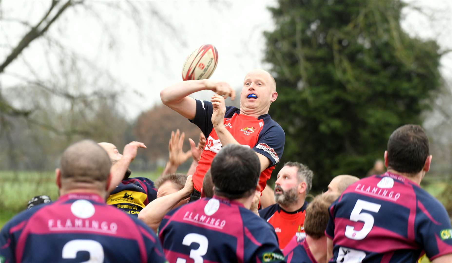 Wisbech v Spalding rugby action. (53807085)