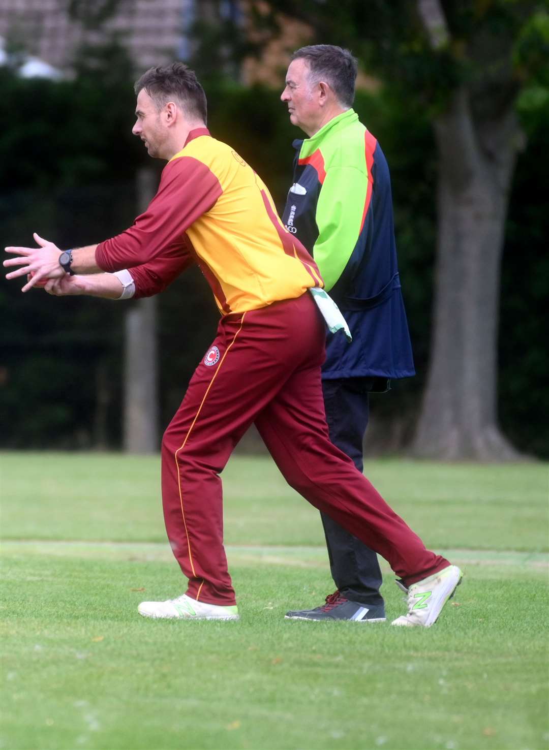 Andrew Mills in action for March v Southill Park