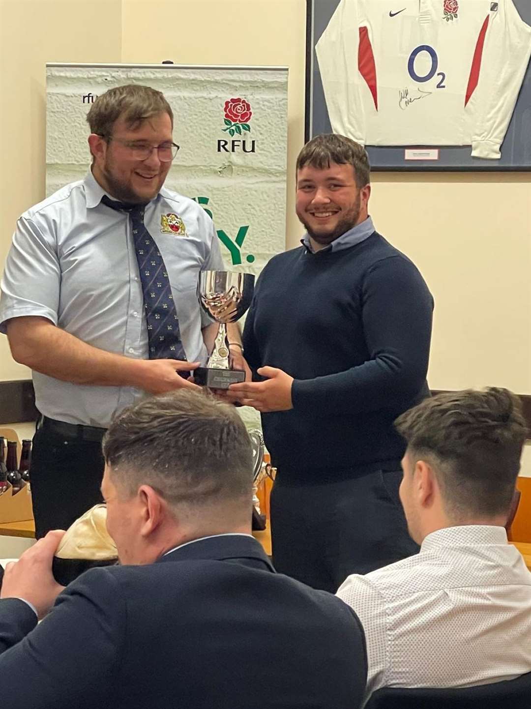 The Chairman’s Cup went to 1st XV player Luke Hare and George Overland for their dedicated contribution to coaching junior players on Sundays
