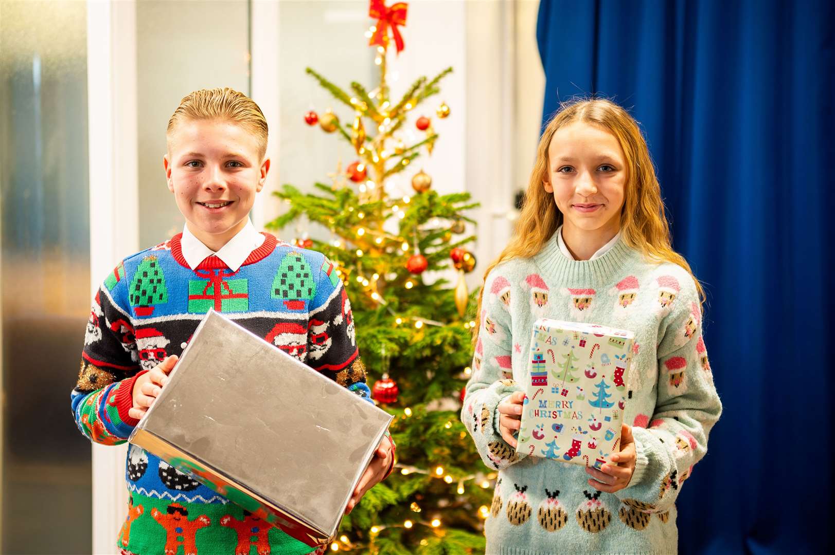 Pupils with their festive attire at Marshland High School. Photo: Barking dog Media/Ian Burt.