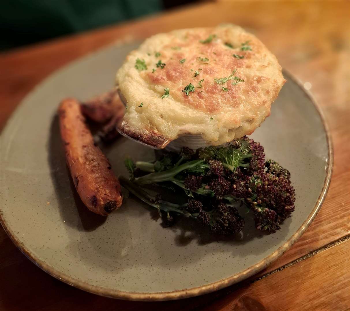 The chicken and leek cottage pie