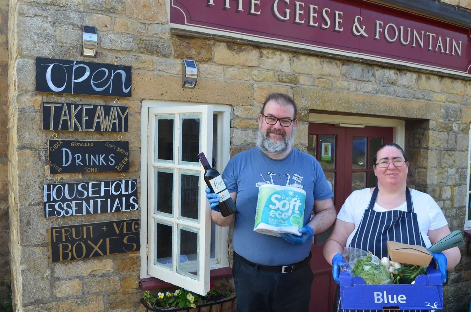Nick Holden and Kate Ahrens of the Geese and Fountain at Croxton Kerrial have taken over Palmers in Long Sutton (49443208)