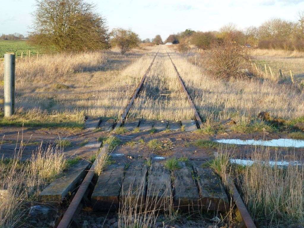 The old Wisbech line near Coldham. Photo: Richard Humphrey/Geograph Project.