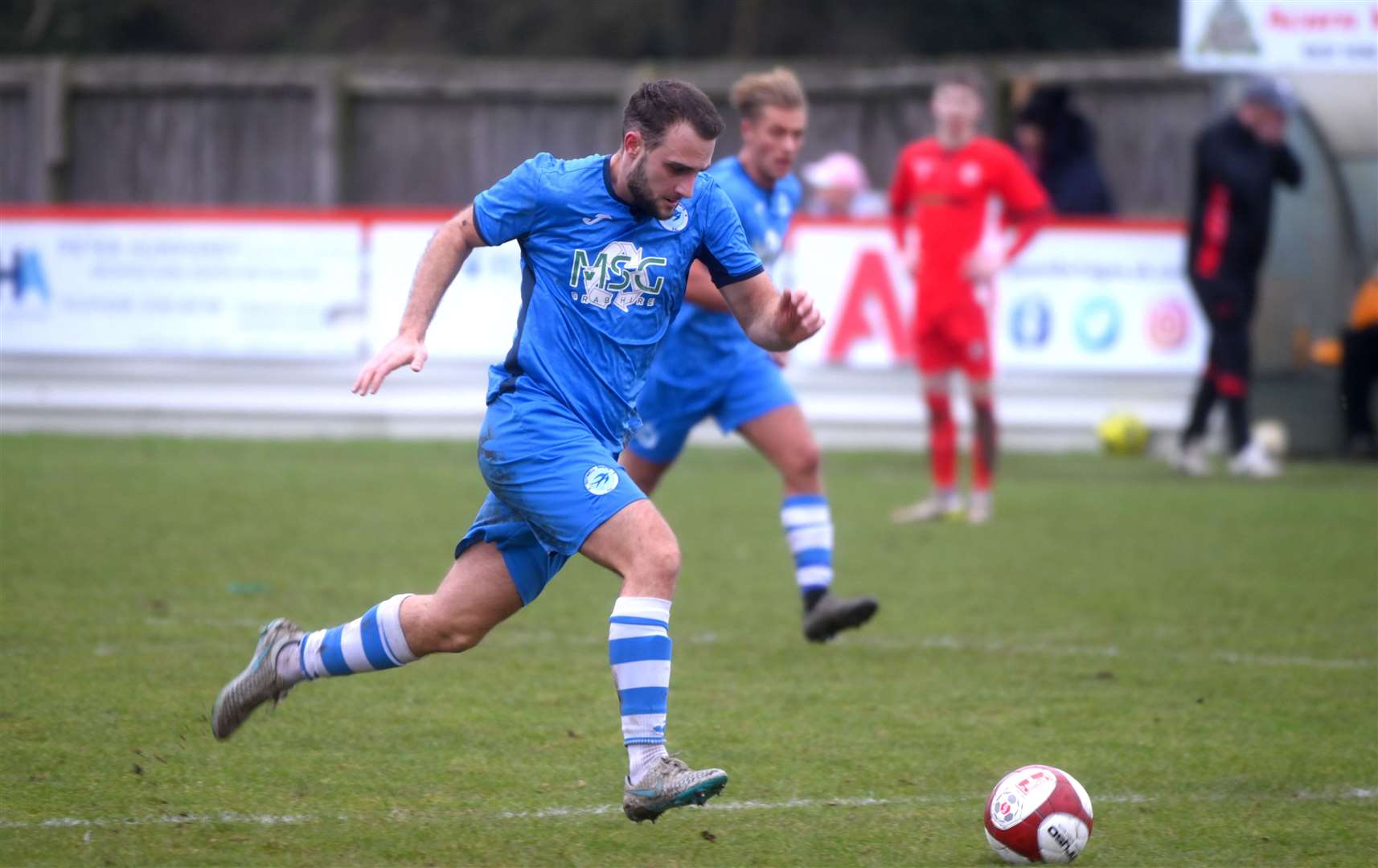 Action from Wisbech Town Reserves v Outwell Swifts