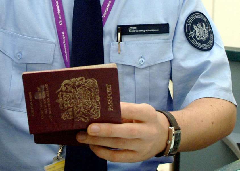 Immigration Enforcement officials are dealing with three men and two women and a child, all from east Africa, who are suspected of having entered the UK illegally.