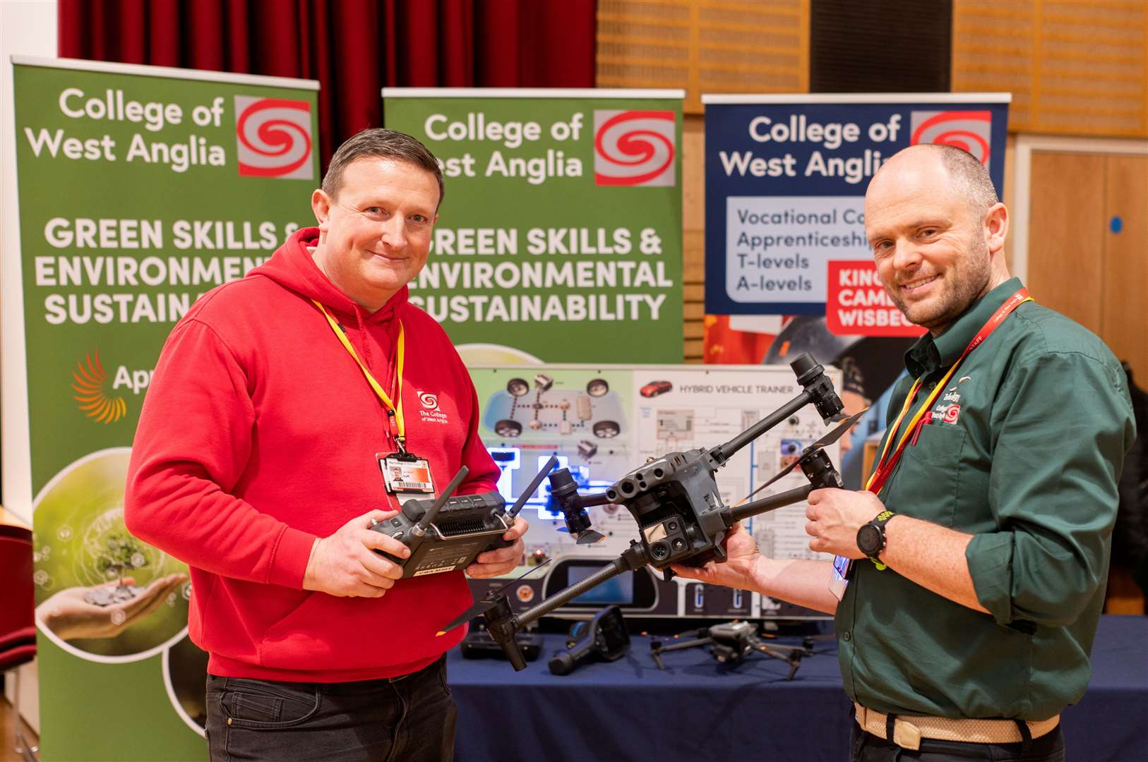 Luke Byron and Alex Meads from the College of West Anglia. Picture credit: Ian Burt/Barking Dog Media