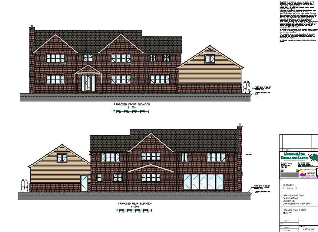 Councillors went against officers and approved plans for a four-bedroom home on a Fenland farm.