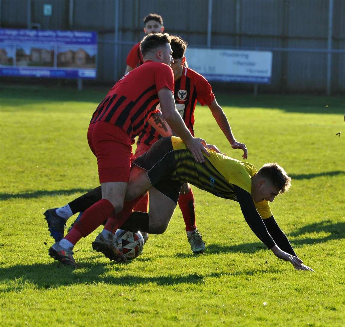 Holbeach United were 7-1 winners over FC Parson Drove on Boxing Day. Photo: Chris Lowndes (61553333)